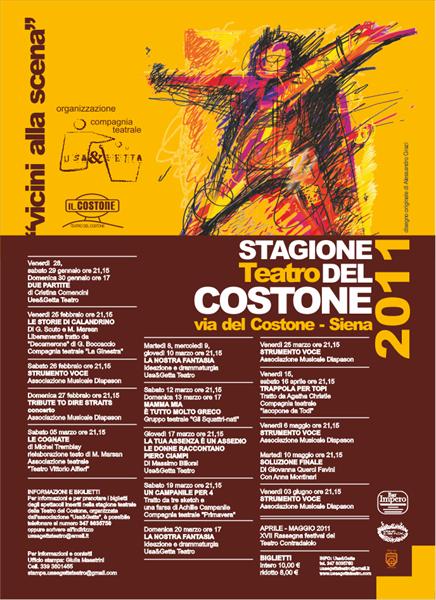 Manifesto Stagione 2011 - Teatro del Costone