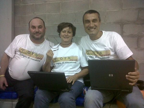 La troupe di Costone Channel: Vincenzo, Anna e Bobbe a Altopascio nella prima di andata del campionato DNC 2011-2012