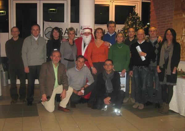 Dirigenti del Costone con Babbo Natale e il D.G. Guerrini di BacAsciano