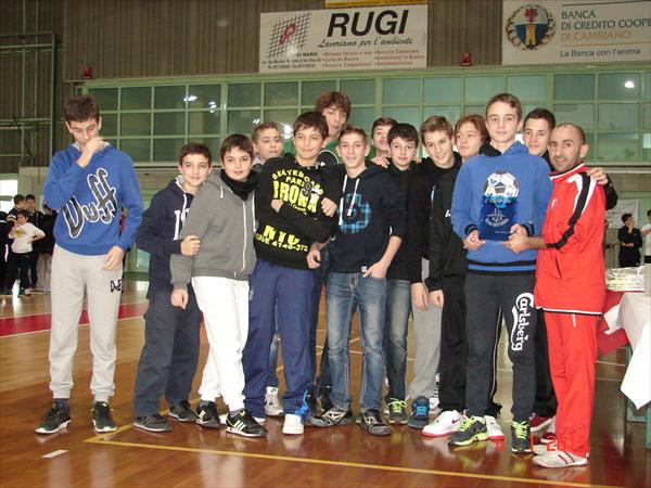 La premiazione degli U14M al Torneo della Befana