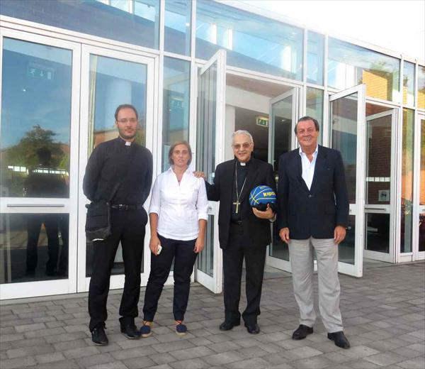 Don Emanuele salvatori, Patrizia Morbidi, l'Arcivesco Buoncristiani e Luciano Ghezzi