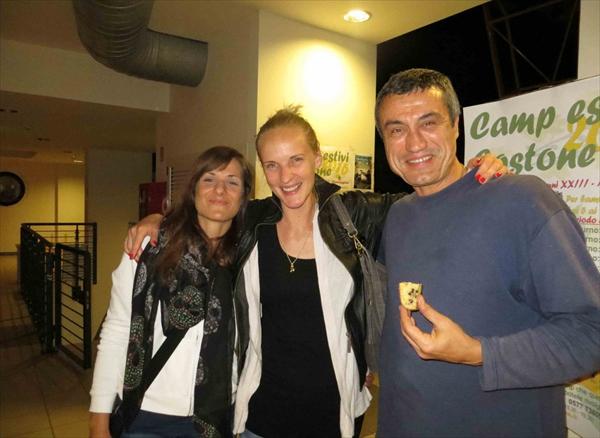 Diletta Bandinelli con Lauma Reke e Roberto Bruttini