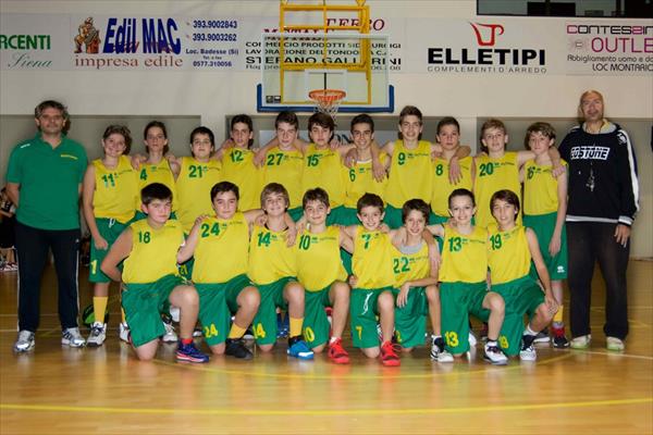 La squadra Under 13 della VisMederi Costone