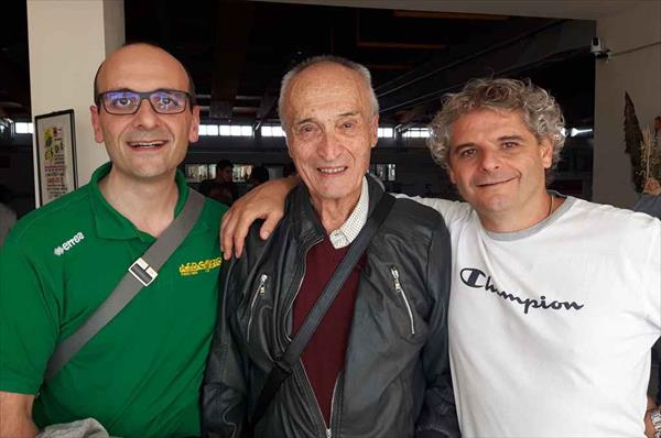 Italo Bruttini tra Pierfrancesco Binella e Marco Collini