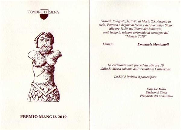 Mangia d'oro 2019 a Emanuele Montomoli