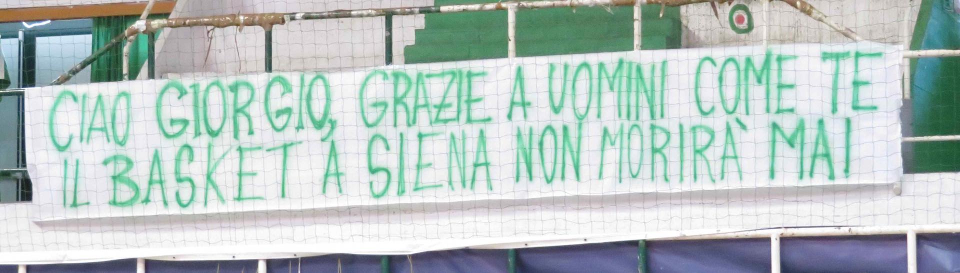 Striscione Giorgio Brenci